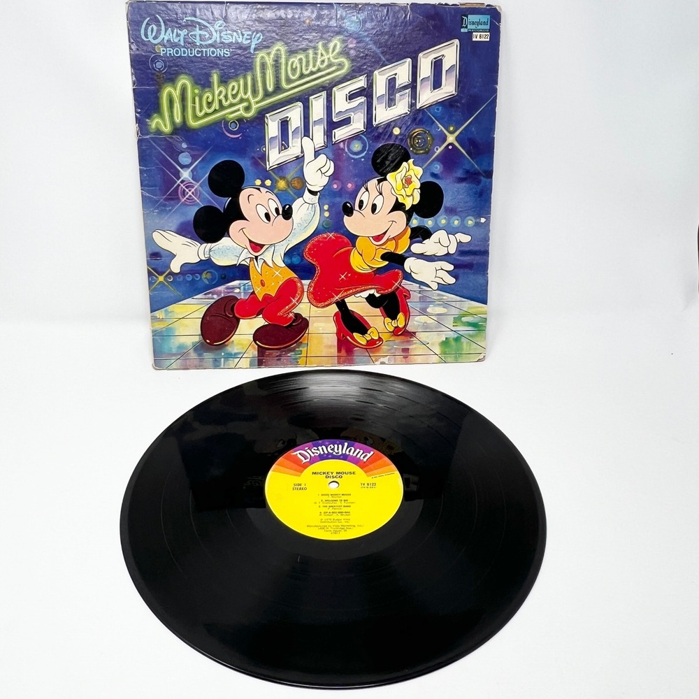 1979 Walt Disney Mickey Mouse Disco Disneyland 2504 Vinyl LP Record Vintage ex